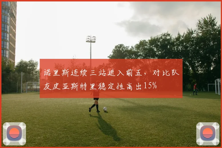 诺里斯连续三站进入前五，对比队友皮亚斯特里稳定性高出15%